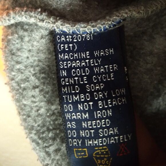 Vintage 90s Tommy Hilfiger Athletics Spell Out Pullover Fleece Jacket - Picture 6 of 8